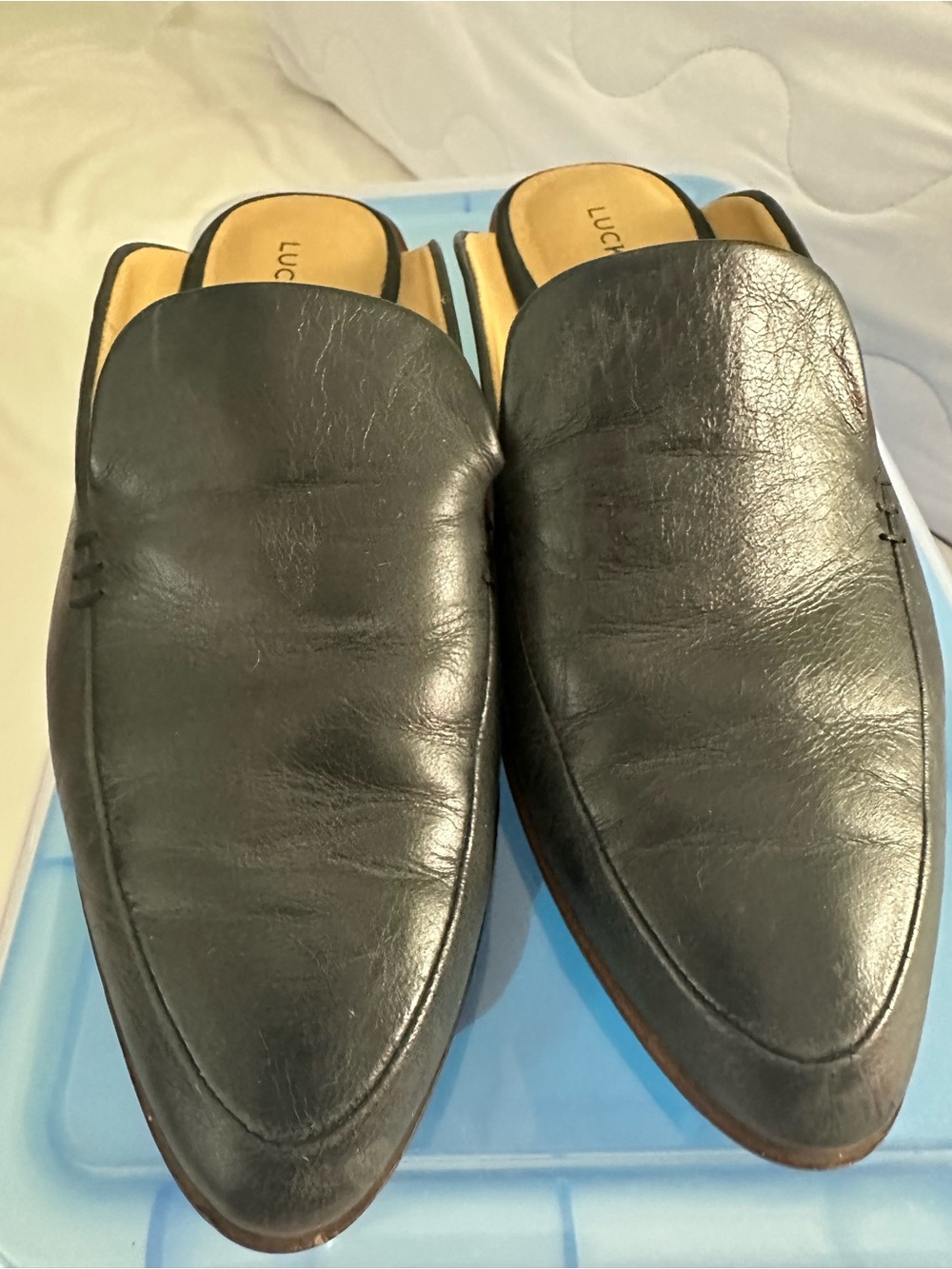 LUCKY BRAND - Ladies Leather Slip-On Mules